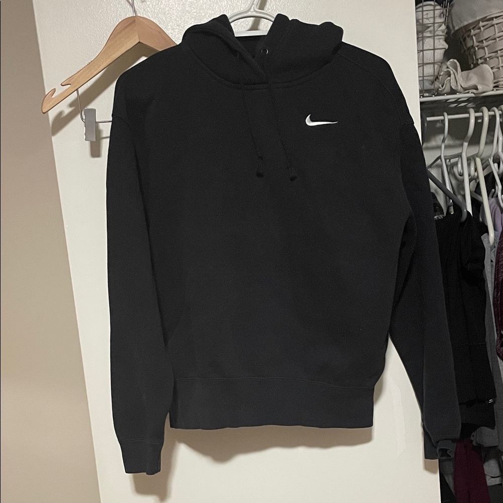 Nike Black Hoodie - Classic Swoosh